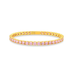 Pink Gem Tennis Bracelet - Karosh