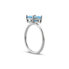 Square Cut Solitaire Ring