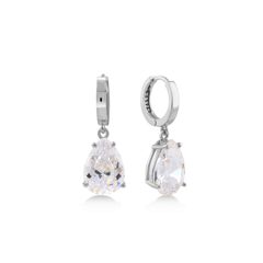 Karosh Cubic Zirconia Drop Cut Gem Dangle Earrings - Karosh