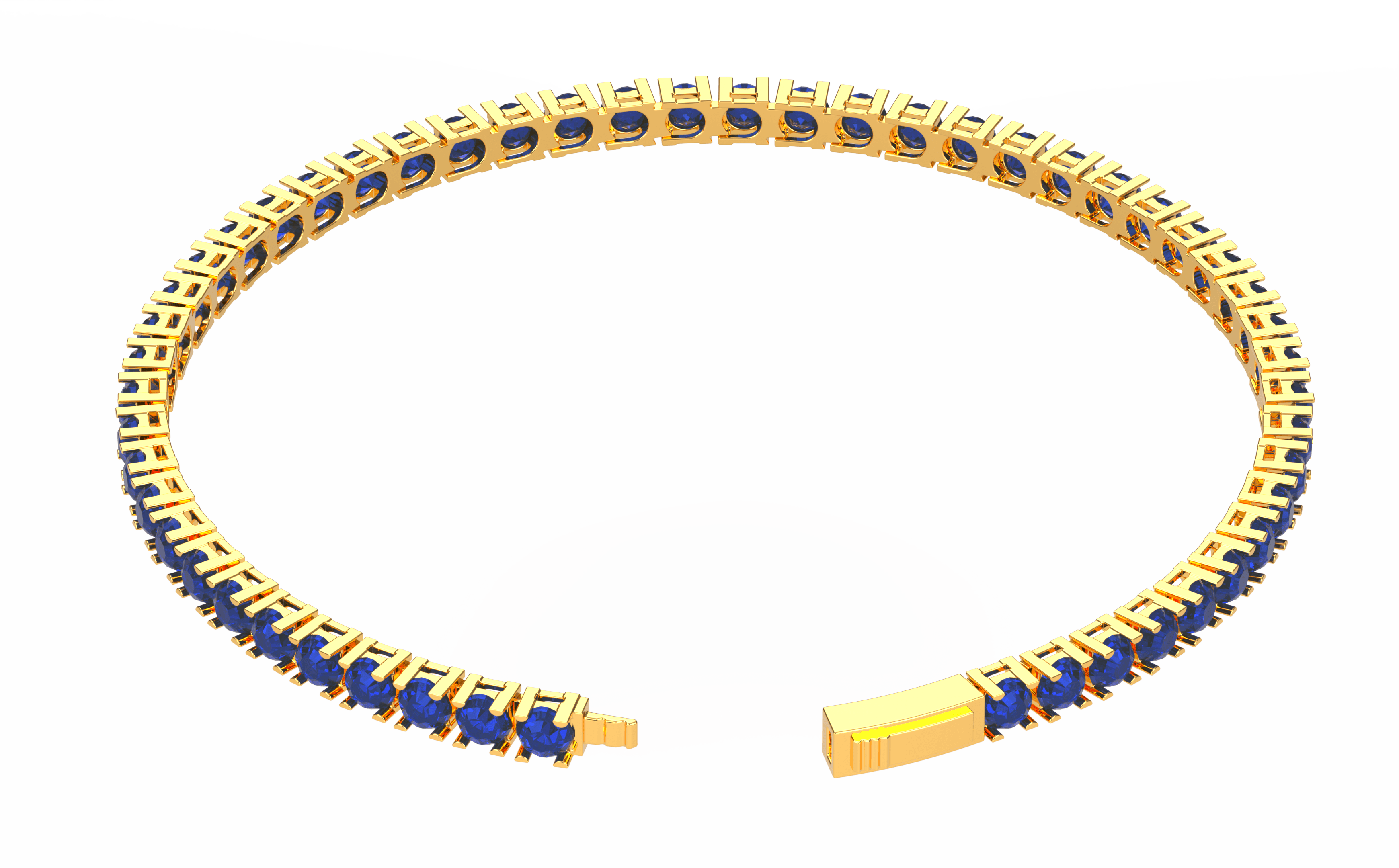 Karosh Safir Color Taşlı Su Yolu Bileklik - Karosh