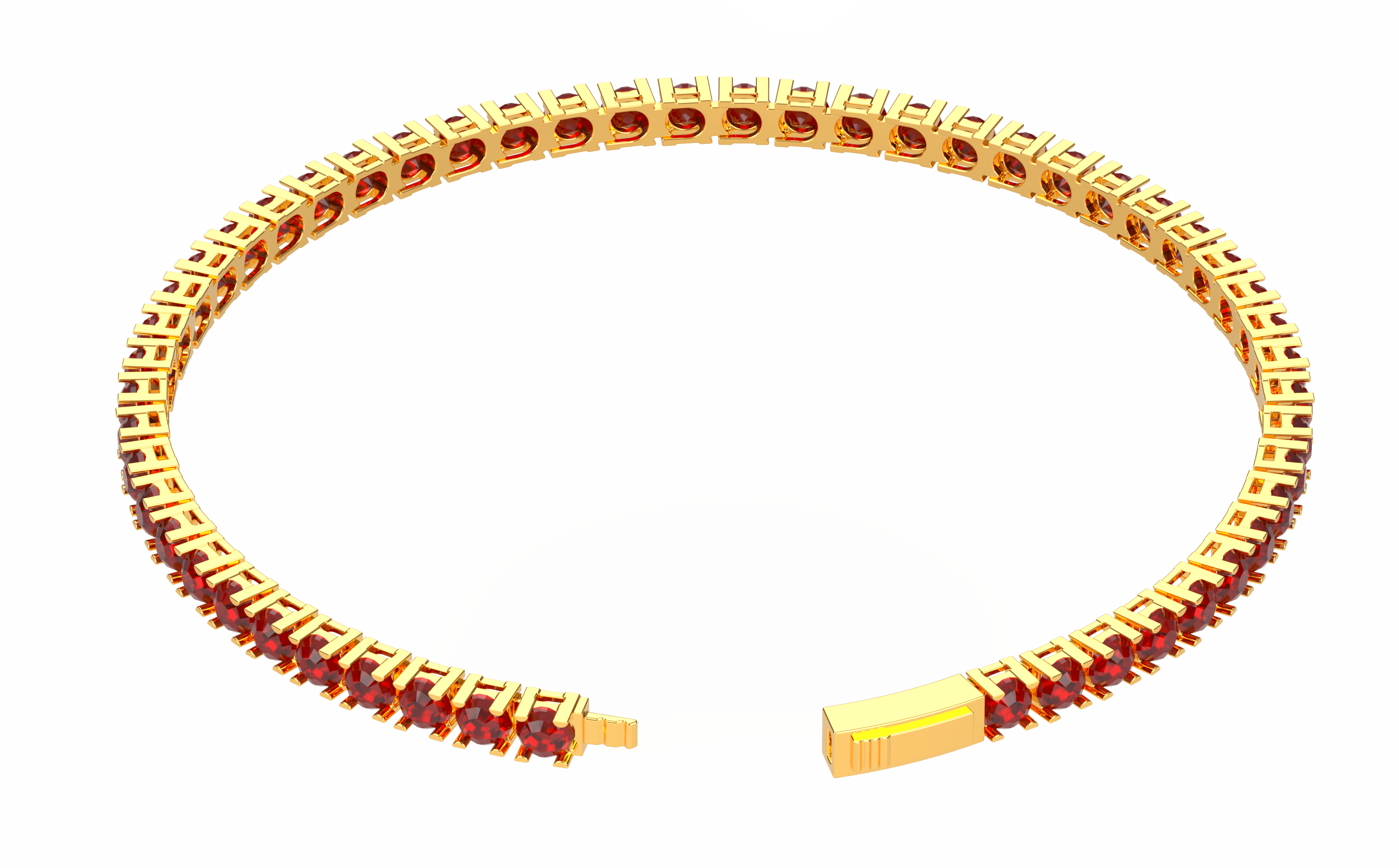 Karosh Kırmızı Taşlı Su Yolu Bileklik - Karosh