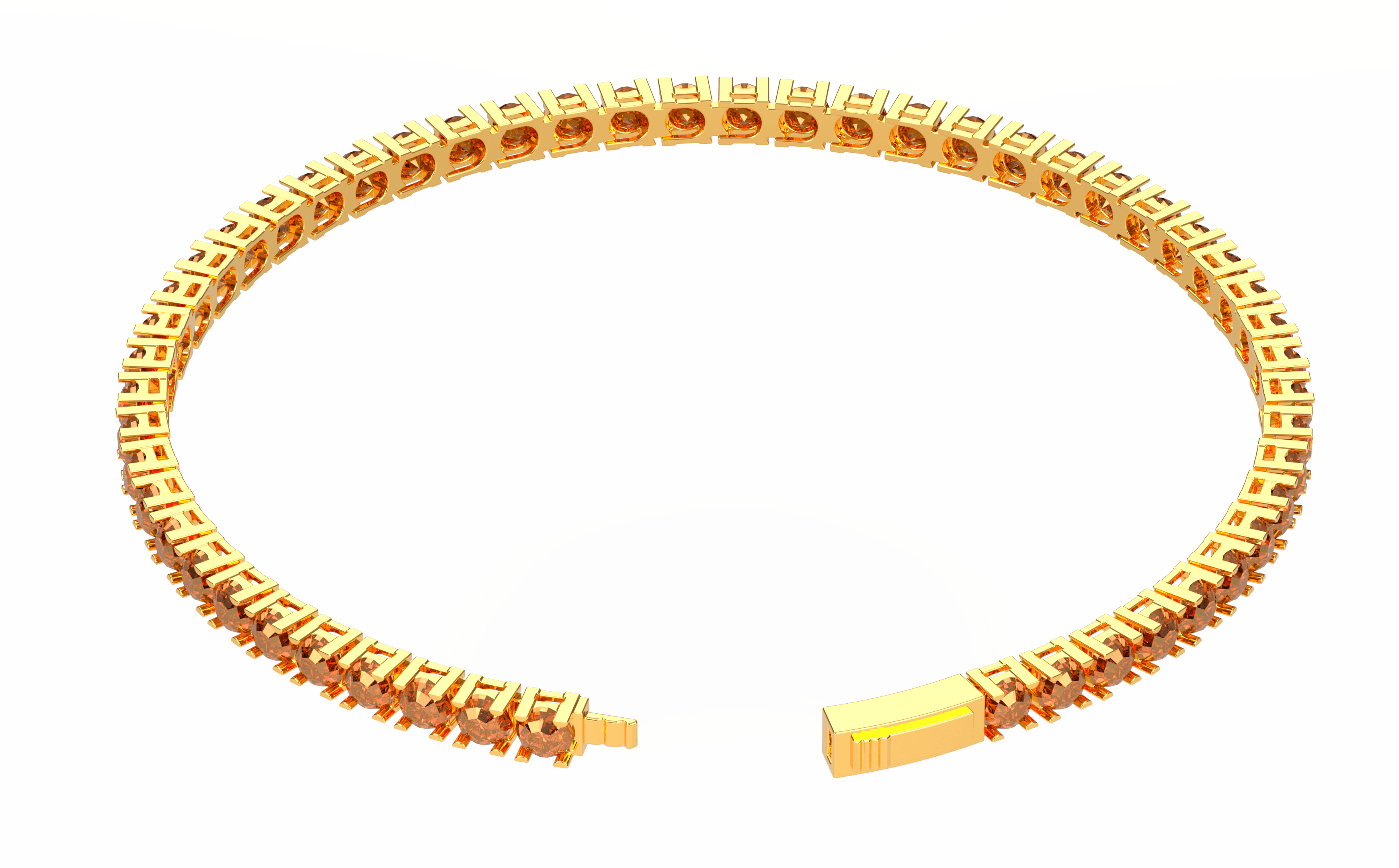 Karosh Turuncu Taşlı Su Yolu Bileklik - Karosh