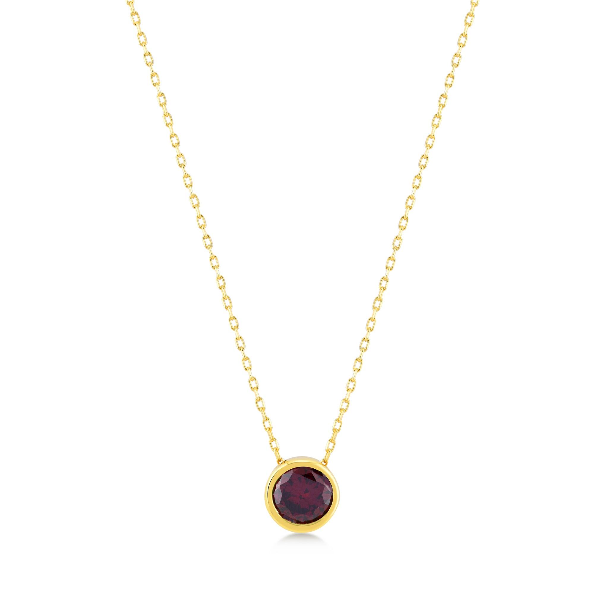 Garnet Moon Necklace - Karosh