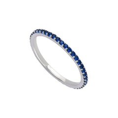 Indigo Gem Eternity Band Joint Ring - Karosh