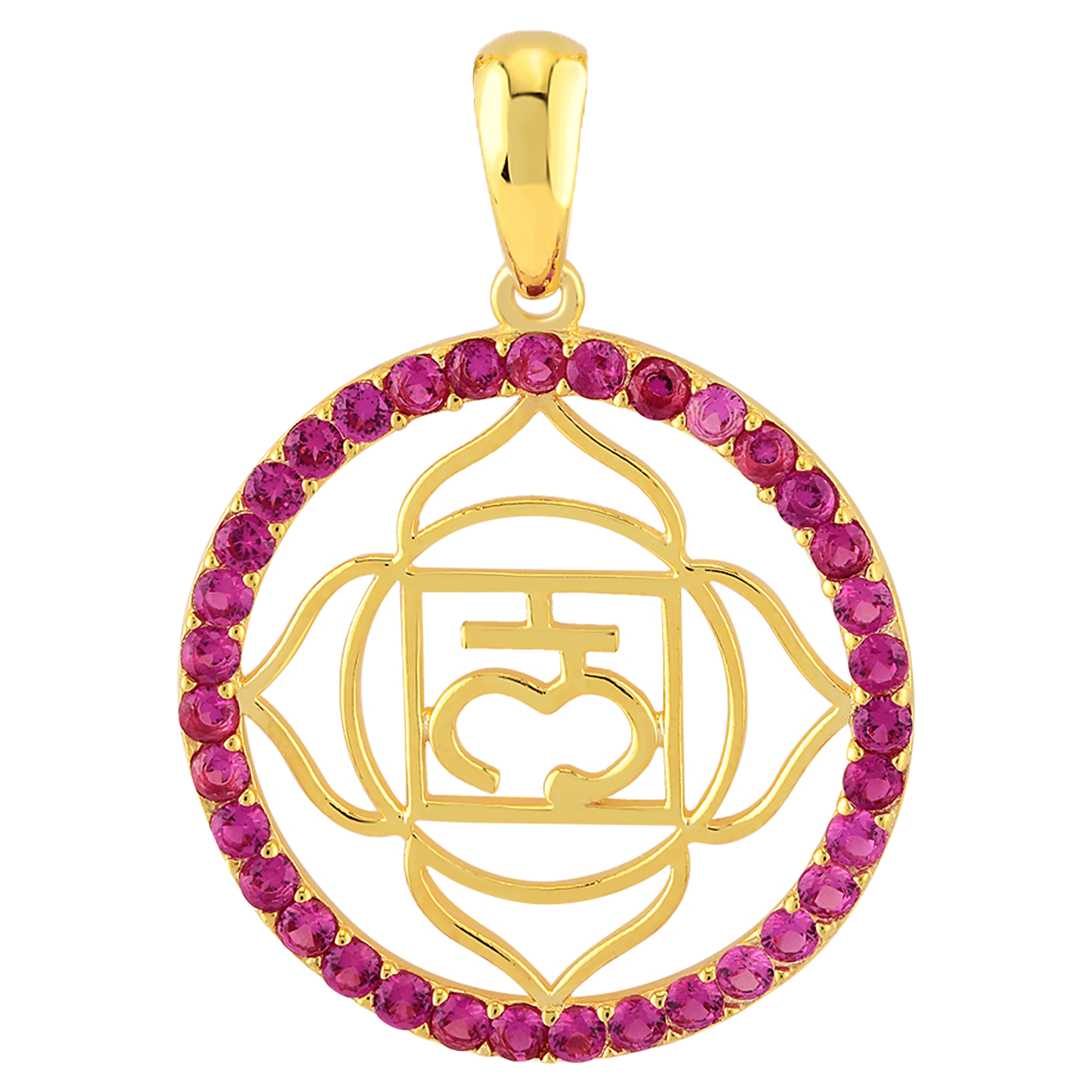 Root Chakra Pendant - Red Frame - Karosh