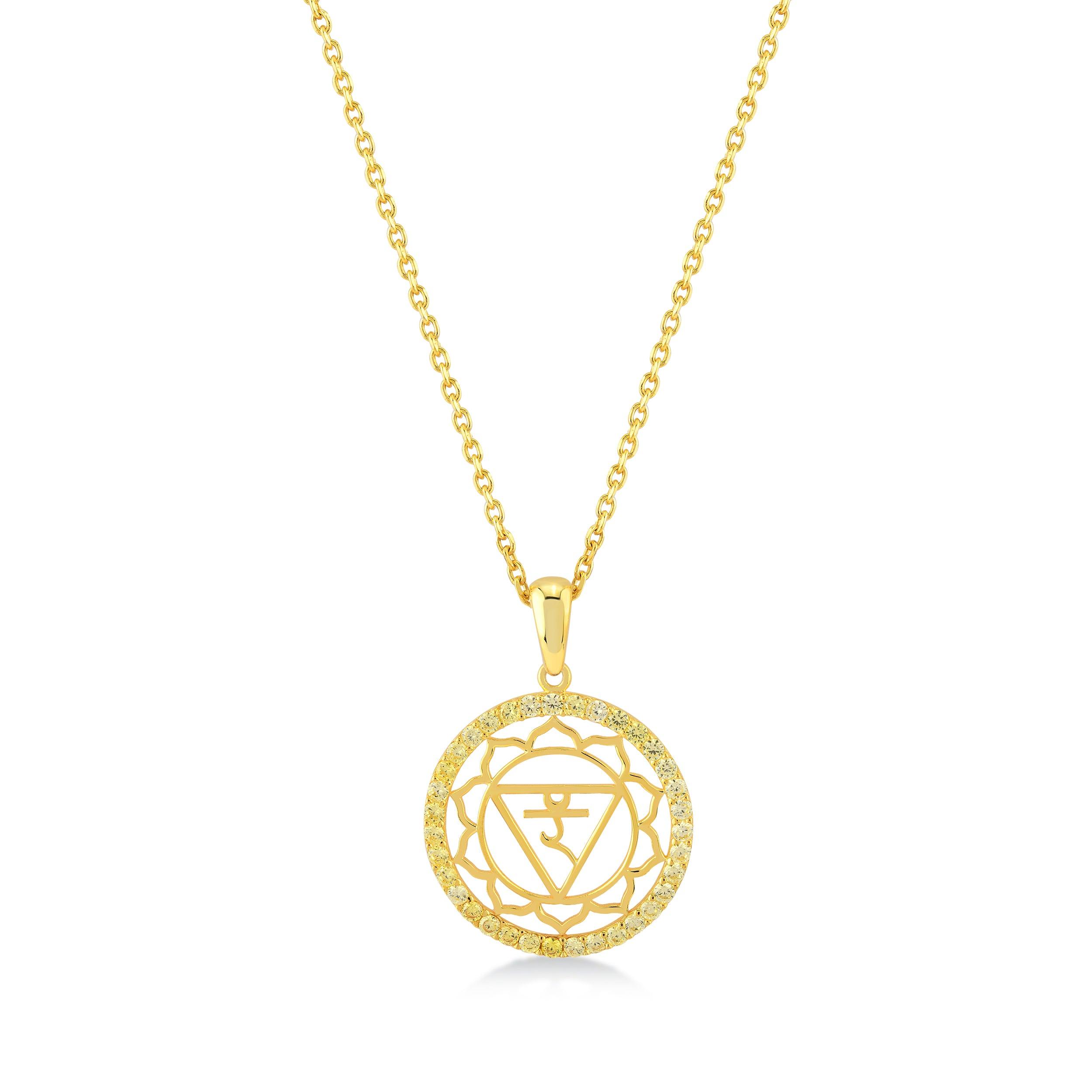 Solar Plexus Chakra Necklace - Yellow Frame - Karosh