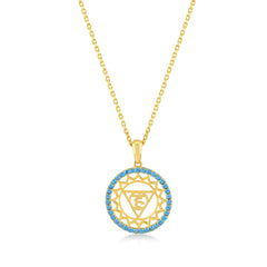 Throat Chakra Necklace - Blue Frame - Karosh