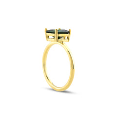 Square Cut Solitaire Ring