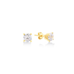 Karosh Cubic Zirconia Solitaire Stud Earring - Karosh