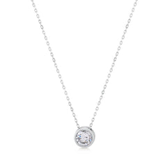 Karosh Moon Necklace with Cubic Zirconia - Karosh