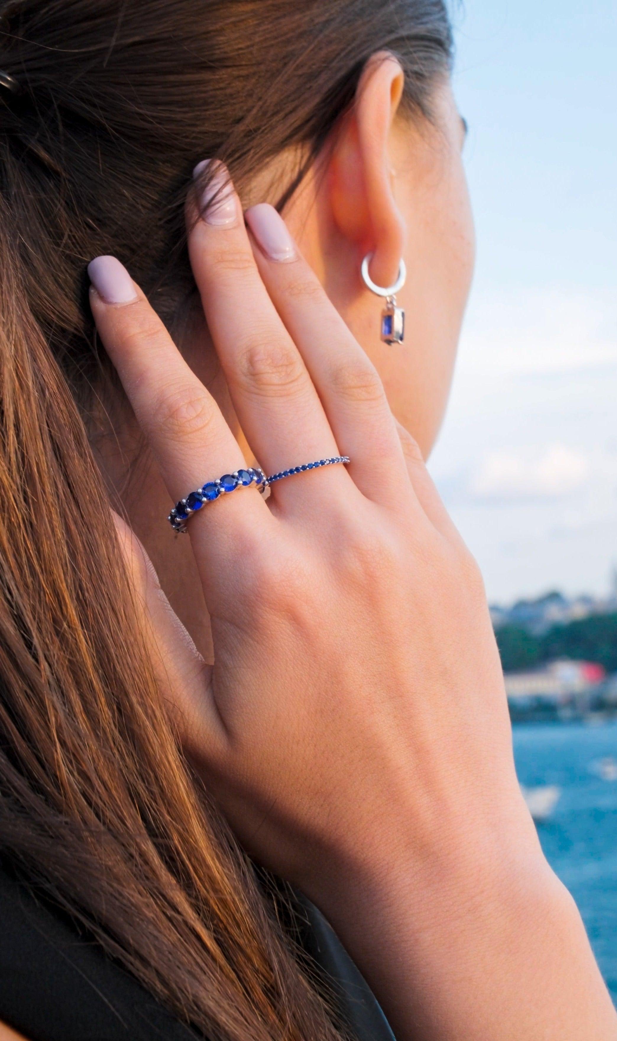 Karosh Safir Color Tamtur Eklem Yüzüğü - Karosh